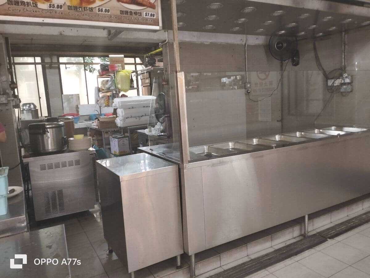 Mixed vegetables rice stall for take over