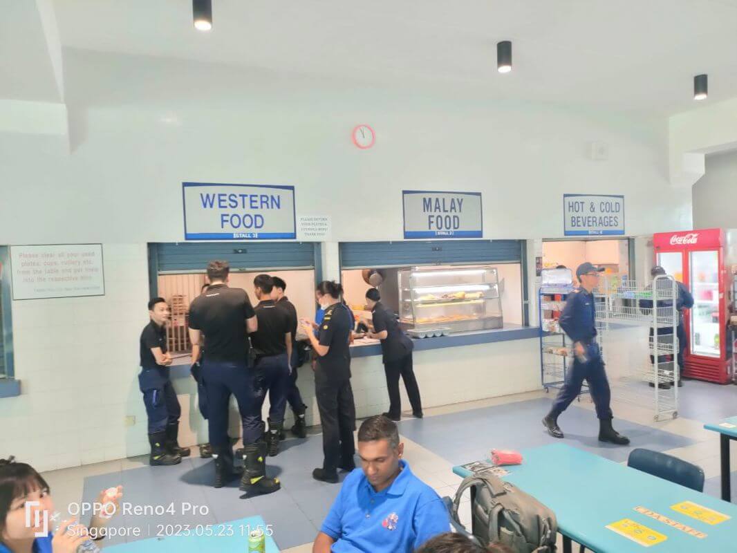 Super crowded canteen with low rent 